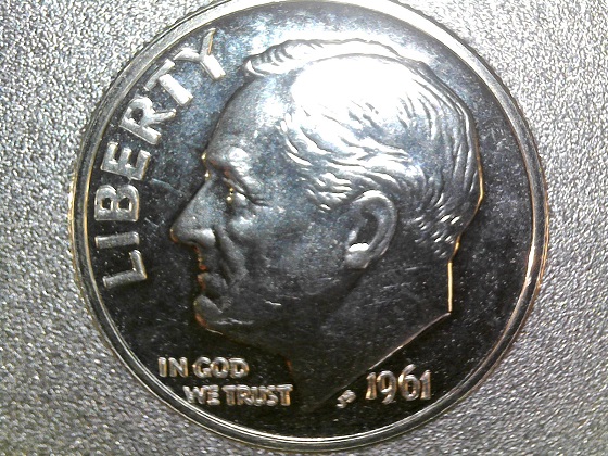 1961-DDO-001-Proof-Roosvevelt-Dime-Yes-Or-No